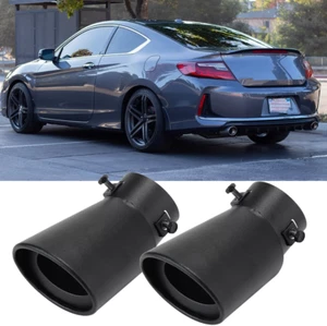2X Car Stainless Steel Rear Exhaust Pipe Tail Muffler Tip For Honda Accord Civic - Picture 1 of 11