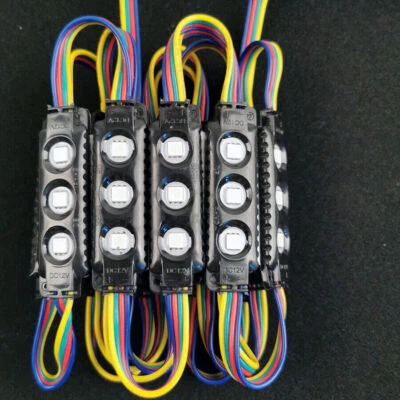 20pcs 3 LED Module 5050 RGB Sign Design 12V Waterproof window store front Lights - Image 1 of 4