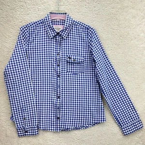 Abercrombie & Fitch Plaid Shirt Girl Large Long Sleeve Button-Up Pocket Cotton - Picture 1 of 9
