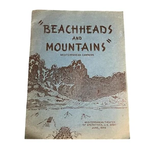 Beachheads and Mountains Mediterranean Campaign Army Promotional Booklet WW2 - Picture 1 of 10