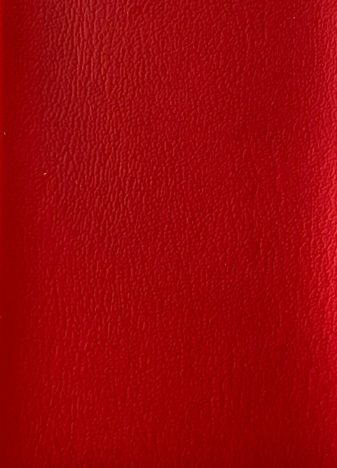 Dark Red vinyl Faux Leather upholstery Contract commercial grade fabric ROLLED - Image 1 of 1
