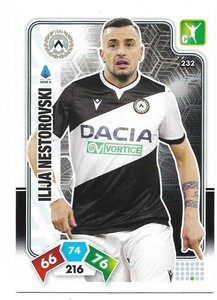 #232 Ilija Nestorowski Udinese Card Base - 2020 Adrenalyn XL Footballers 21