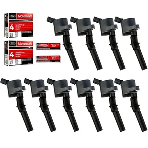 MAS Set of 10 Ignition Coils Pack DG508 & Motorcraft Platinum Spark Plugs SP4... - Picture 1 of 9