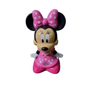 disney's happy kid 6"h pink minnie mouse talking night light.