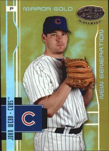 2003 Leaf Certified Materials Mirror Gold Baseball Card #222 John Webb NG /25