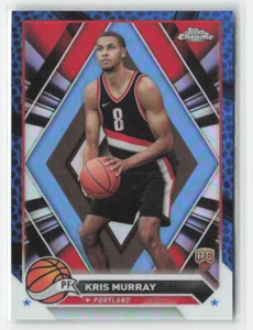 Kris Murray 2023-24 Topps Chrome #84 Blue Basketball Refractors Rookie - Bild 1 von 2