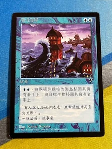 Magic the Gathering MTG Visions FLOODED SHORELINE Chinese - Picture 1 of 1