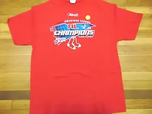 NEW VF IMAGEWEAR MLB AUTHENTIC BOSTON RED SOX 2007 AL CHAMPIONS T-SHIRT SIZE XL - Picture 1 of 2