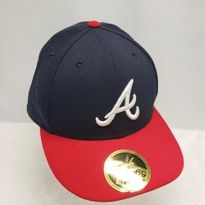 Atlanta Braves MLB New Era 59Fifty Authentic Collection Low Profile Hat Sz 7 5/8 - Picture 1 of 6