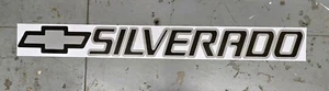 Chevrolet Windshield Tailgate Sticker Decal 55x6 Black W Grey - Picture 1 of 3