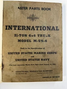 International 6 X 6 Truck Model M-5H-6 Manual - Picture 1 of 9