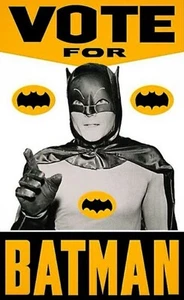 ADAM WEST IN VOTE FOR BATMAN ELECTION POSTER Picture Photo 11x17 - Picture 1 of 2
