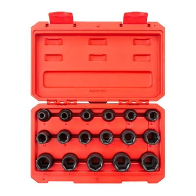 Tekton SID92321 1/2 Inch Drive 6-Point Impact Socket Set, 17-Piece (8-24 mm) - Image 1 of 4