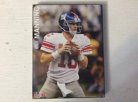 Official NFL Licensed Eli Manning Plaque 4”by 6” Cover