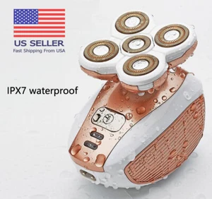 Painless Hair Remover 4D Trimmer Cordless Shaver USB Rechargeable Epilator IPX7 - Picture 1 of 12