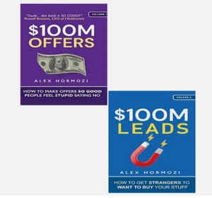 $100M Offers(Vol.1) + $100M Leads(Vol.2): by Alex Hormozi, Paperback - Picture 1 of 3