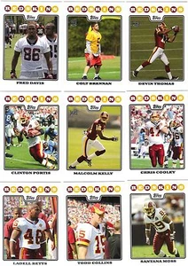 2008 Topps Washington Redskins Team Set Brennan Cooley Portis Santana Moss 14 - Picture 1 of 1