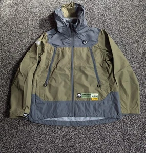 Aape By A Bathing Ape Jacket Small Mens Khaki Army Technical Hooded Softshell - Picture 1 of 18