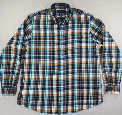 Camisa de franela con botones Lands End para hombre XL alta Foto 1 de 4