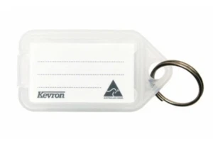 Kevron Key Tags Plastic Clear 50 Pack - Picture 1 of 1