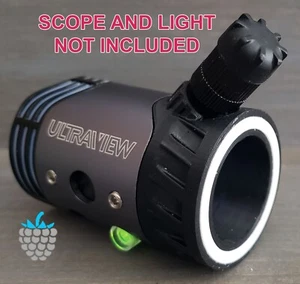 Aiming Rings for Ultraview UV3 31mm Scope with Light Port - 3 Thread Sizes - Picture 1 of 22