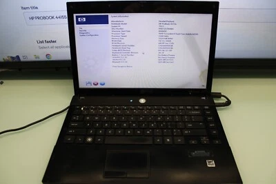 HP PROBOOK 4415S  AMD TURION 2 DUAL CORE @2.3GHZ 1GB Ram PARTS OR REPAIR #110 - Image 1 of 4
