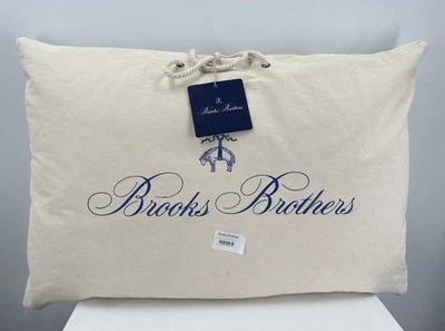 "Almohada Brooks Brothers 100 % lana tamaño queen 20""x30"" nueva con etiquetas" Foto 1 de 4