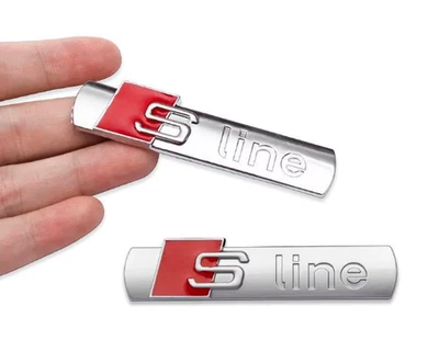 Audi S Line emblema A3 A4 A5 A6 A7 guardabarros insignia logotipo Foto 1 de 4