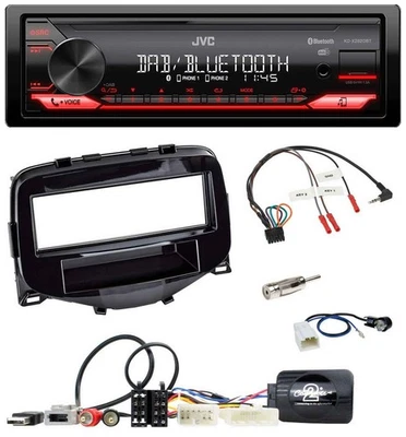 JVC Bluetooth USB DAB Lenkrad Autoradio für Toyota Aygo 2014-2021 - Bild 1 von 4