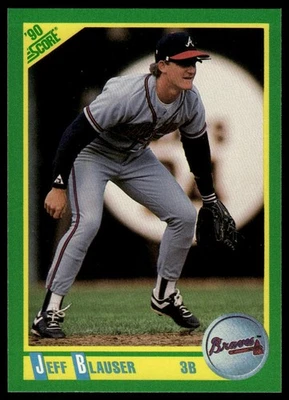 1990 Score #178 Jeff Blauser - Image 1 of 2