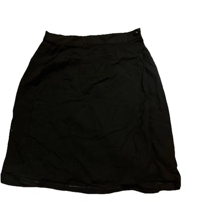 Minifalda envolvente negra vintage años 80 FORENZA para mujer TALLA 6 tiro alto Foto 1 de 4