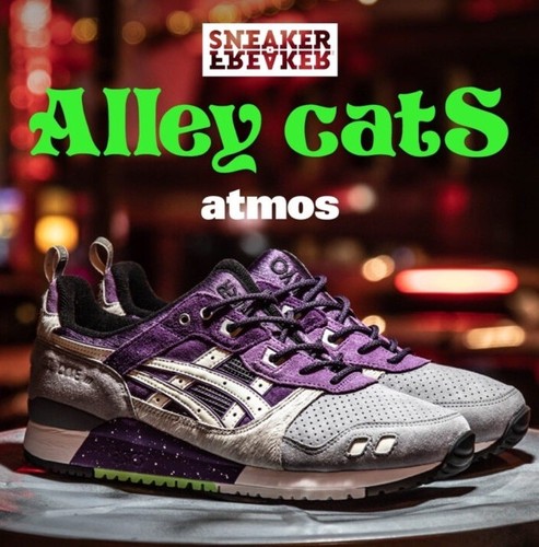 Asics x Atmos x Sneaker Freaker "Alley Cats" NUOVO UK10 US11 Esaurito 2022