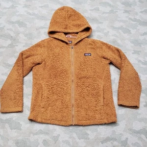 Patagonia Jacket Youth Girls Medium Tan Full Zip Los Gatos Hoody Outdoors - Picture 1 of 13
