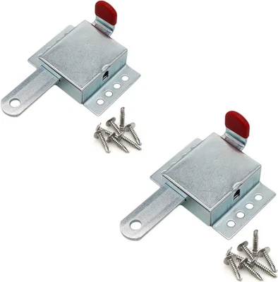 XADNITU Heavy Duty Inside Deadlock, Galvanized Steel Garage Door Slide Lock 1 Pack