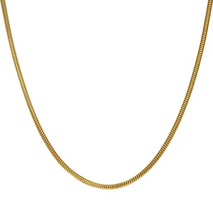 Cadena serpiente redonda de oro amarillo de 9 quilates - 16" - 5,9 g - Imagen 1 de 5
