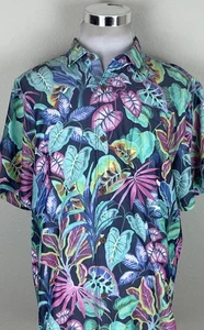 Camicia Tommy Bahama XL Island Zone Mojito Bay floreale giungla tropici XL - Foto 1 di 10