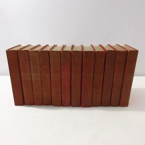 Antikes Deko Buch Set Rot Fiktion Abenteuer Robert Louis Stevenson Shabby - Bild 1 von 18