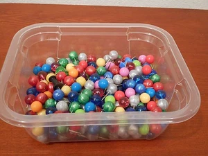 Lot of Round Pushpins Tacks Colorful Bubbles Estate Sale Find Organization Bulle - Picture 1 of 4