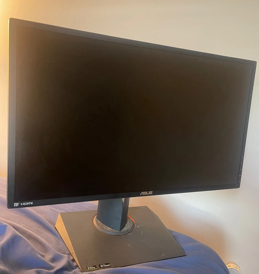 ASUS VE248Q Rog 24 inch 144hz G-sync Widescreen LCD Gaming Monitor - Black - Image 1 of 2