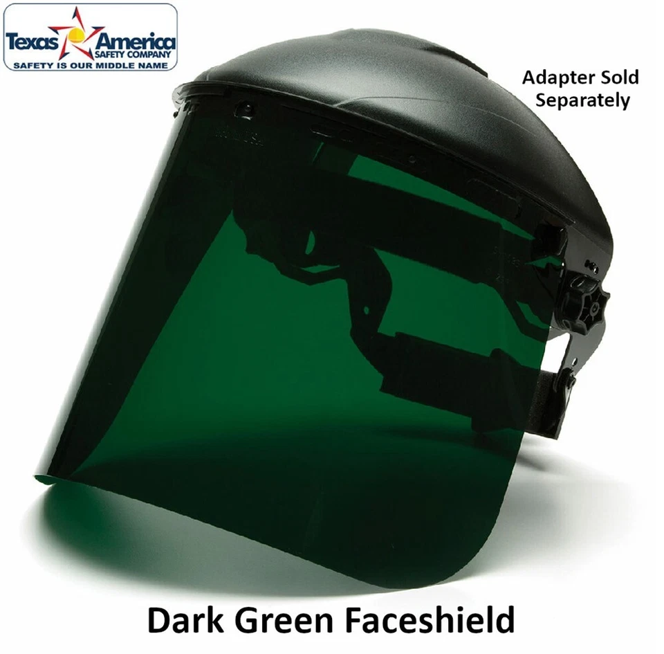 Protector facial Pyramex estándar verde oscuro (solo escudo - adaptador se vende por separado) Foto 1 de 1