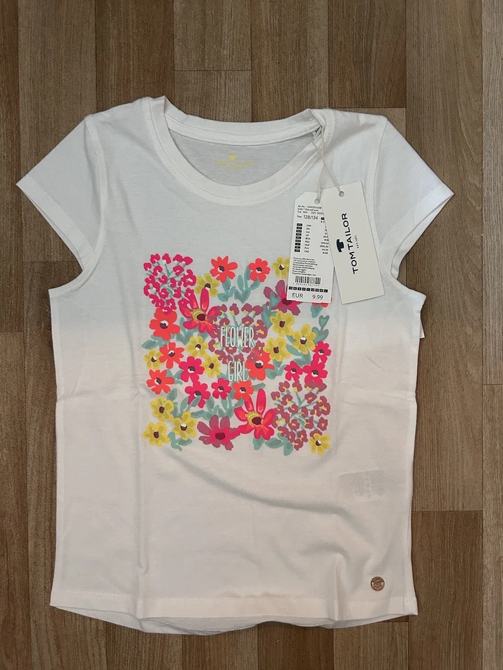 BNWT Tom Tailor Girls T-Shirt Size 128-134 cm - Image 1 of 3