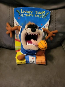 Tasmanian Devil (Taz) Looney Tunes Olumpic Salute 1996 Basketball Plush - Picture 1 of 4