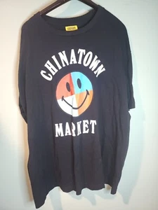 T-Shirt Chinatown Market X Smiley Originals Collab Melrose exklusiv XL schwarz - Bild 1 von 11