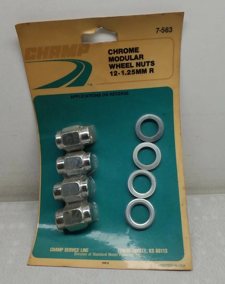 7-563 Champ Chrome Modular Wheel Nuts 12-1.25mm R 7-563 Wheel Nuts - Image 1 of 3