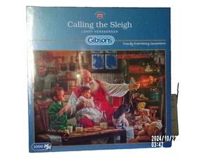 Gibsons Calling the Sleigh by Larry Hersberger 1000 Piece Jigsaw Puzzle New - Picture 1 of 1