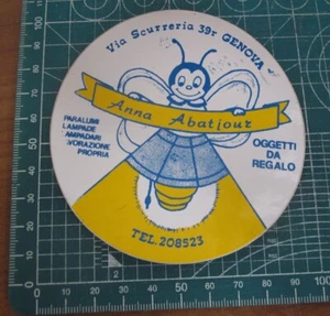 ANNA ABATJOUR GENUA STICKER VINTAGE NEU ORIGINAL - Bild 1 von 2