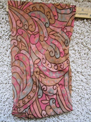 Bufanda vintage años 60 "Anillo de humo" estampado mod Foto 1 de 4