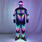 Full Color LED Growing Robot Suit Costume Men LED Luminous Flashing Clothing Dan