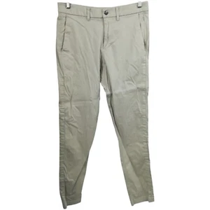 Lululemon Mens ABC Slim Fit Trousers Size 31 Pants Beige Pockets Performance - Picture 1 of 11
