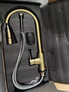 Wasserhahn Matt Gold Armatur Küche für Waschbecken Neu - Bild 1 von 5